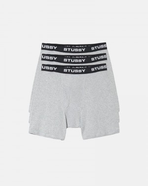 Accesorios Stussy BOXER BRIEFS Unisex Grises | JBOT-64185