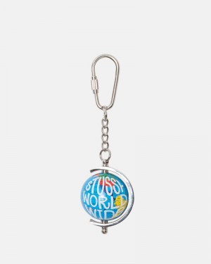 Accesorios Stussy GLOBE KEYCHAIN Unisex Multicolor | LXKM-39061