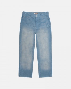 Pantalones Stussy CLASSIC JEAN FADED CORDUROY Unisex Azules | JQHE-51032