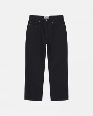 Pantalones Stussy CLASSIC JEAN OVERDYED Unisex Negros | SVNR-80563