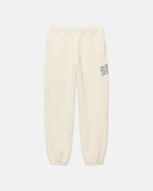 Pantalones Stussy SPORT SWEATPANT Unisex Blancos | PWXU-51046