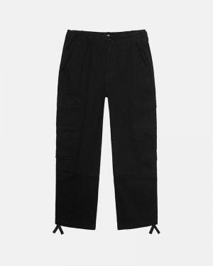 Pantalones Stussy SURPLUS CARGO RIPSTOP Unisex Negros | KRAS-64587