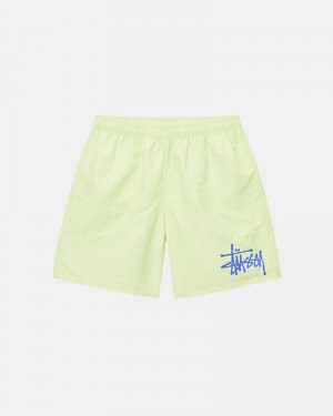 Pantalones Stussy WATER SHORT BIG BASIC Unisex Amarillos | FGOR-23781