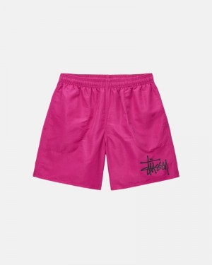 Pantalones Stussy WATER SHORT BIG BASIC Unisex Morados | NUVC-04563