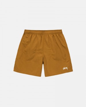 Pantalones Stussy WATER SHORT STOCK Unisex Marrom | BMNA-20653