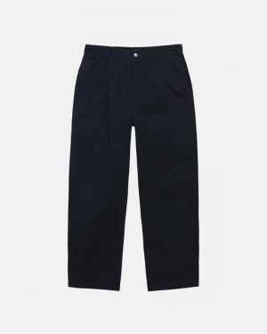 Pantalones Stussy WORKGEAR TROUSER TWILL Unisex Negros | XRIW-34098