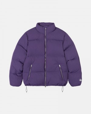 Ropa De Abrigo Stussy DOWN PUFFER NYLON Unisex Morados | SUGE-65943