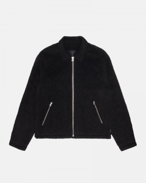 Ropa De Abrigo Stussy MOHAIR CLUB JACKET Unisex Negros | PHAM-78025