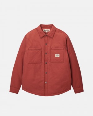 Ropa De Abrigo Stussy PADDED TECH OVER Unisex Rojos Oscuro | CSVL-37105