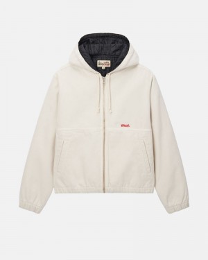 Ropa De Abrigo Stussy WORK JACKET INSULATED CANVAS Unisex Beige | CMDZ-12580