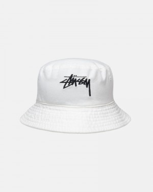 Sombreros Stussy BUCKET HAT BIG STOCK Unisex Beige | ZVYA-97052