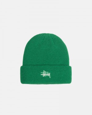 Sombreros Stussy CUFF BEANIE BASIC Unisex Verdes | SKDW-32057