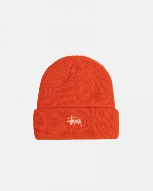 Sombreros Stussy CUFF BEANIE BASIC Unisex Naranjas | TFUB-10647