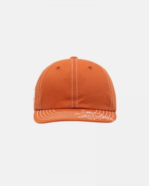 Sombreros Stussy LOW PRO BASIC STITCH STRAPBACK Unisex Naranjas | OKRV-94360