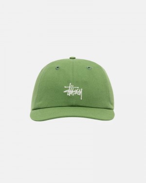 Sombreros Stussy LOW PRO BASIC STOCK STRAPBACK Unisex Verdes | YWHE-83910