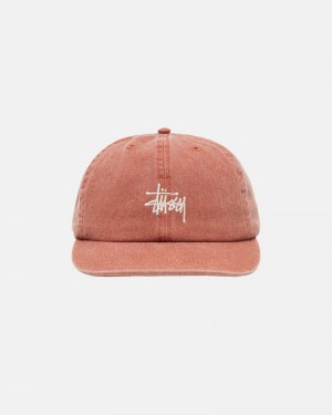 Sombreros Stussy LOW PRO BASIC WASHED STRAPBACK Unisex Marrom | PWKU-39654