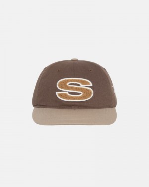 Sombreros Stussy LOW PRO CHENILLE S SNAPBACK Unisex Marrom | ZKPM-62318