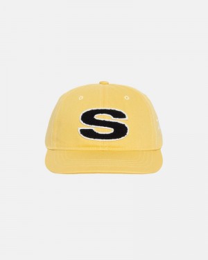 Sombreros Stussy LOW PRO CHENILLE S SNAPBACK Unisex Moutarde | PWTE-62031