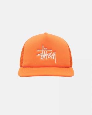 Sombreros Stussy TRUCKER BIG BASIC SNAPBACK Unisex Naranjas | ROXD-65731