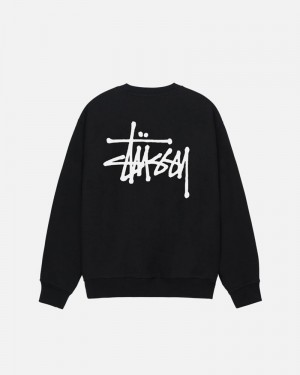 Sudadera Stussy BASIC CREW Unisex Negros | MIVH-15782