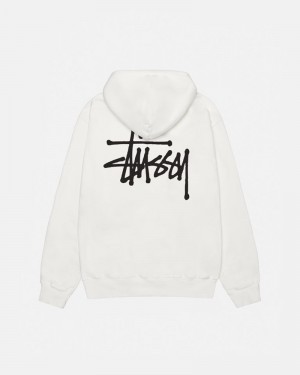 Sudadera Stussy BASIC HOODIE PIGMENT DYED Unisex Beige | OWIE-79123