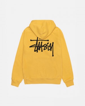 Sudadera Stussy BASIC HOODIE PIGMENT DYED Unisex Naranjas | FMAZ-17645