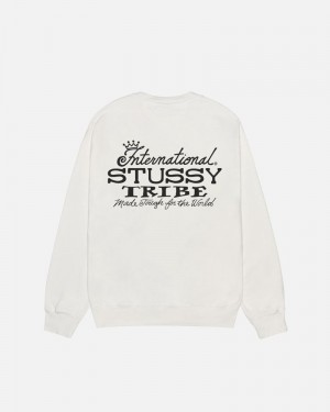 Sudadera Stussy IST CREW PIGMENT DYED Unisex Beige | FSHB-98107