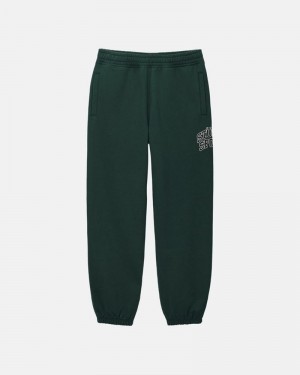 Sudadera Stussy SPORT SWEATPANT Unisex Verdes Oscuro | YJPW-27150