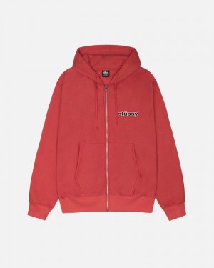 Sudadera Stussy SS-LINK ZIP HOODIE Unisex Rojos | AXRI-97356