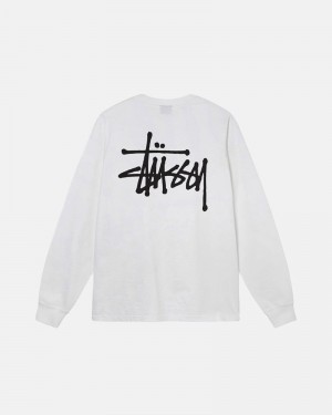 Tops Stussy BASIC LS Unisex Blancos | UELX-85326