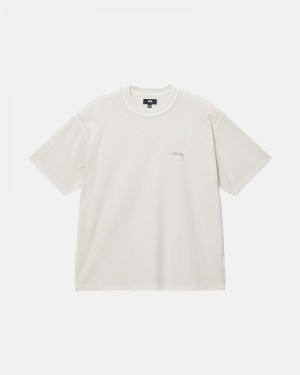 Tops Stussy LAZY Unisex Beige | EIKQ-95426