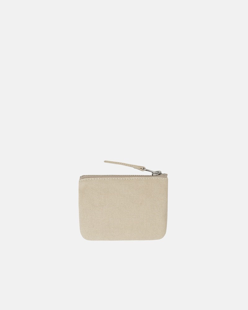 Accesorios Stussy CANVAS COIN POUCH Unisex Beige | FQJP-58742