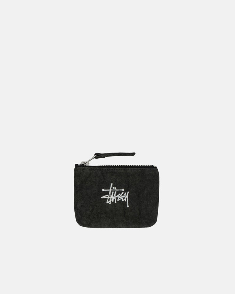 Accesorios Stussy CANVAS COIN POUCH Unisex Negros | HTNX-95736