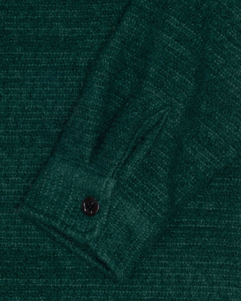 Camisas Stussy BOUCLE WOOL CPO Unisex Verdes | IACL-65892