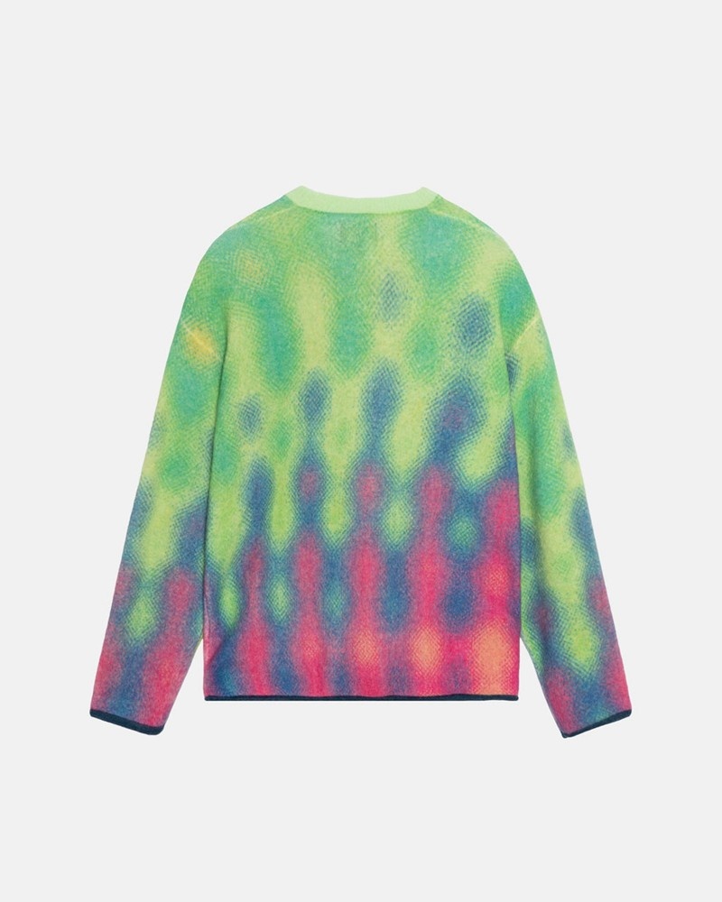 Knitted Stussy GRADIENT DOT BRUSHED Unisex Multicolor | KJIT-28096