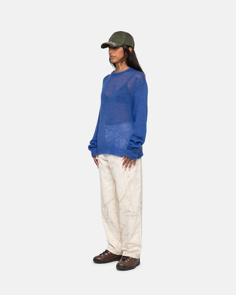 Knitted Stussy S LOOSE KNIT Unisex Azules | HCTK-74391