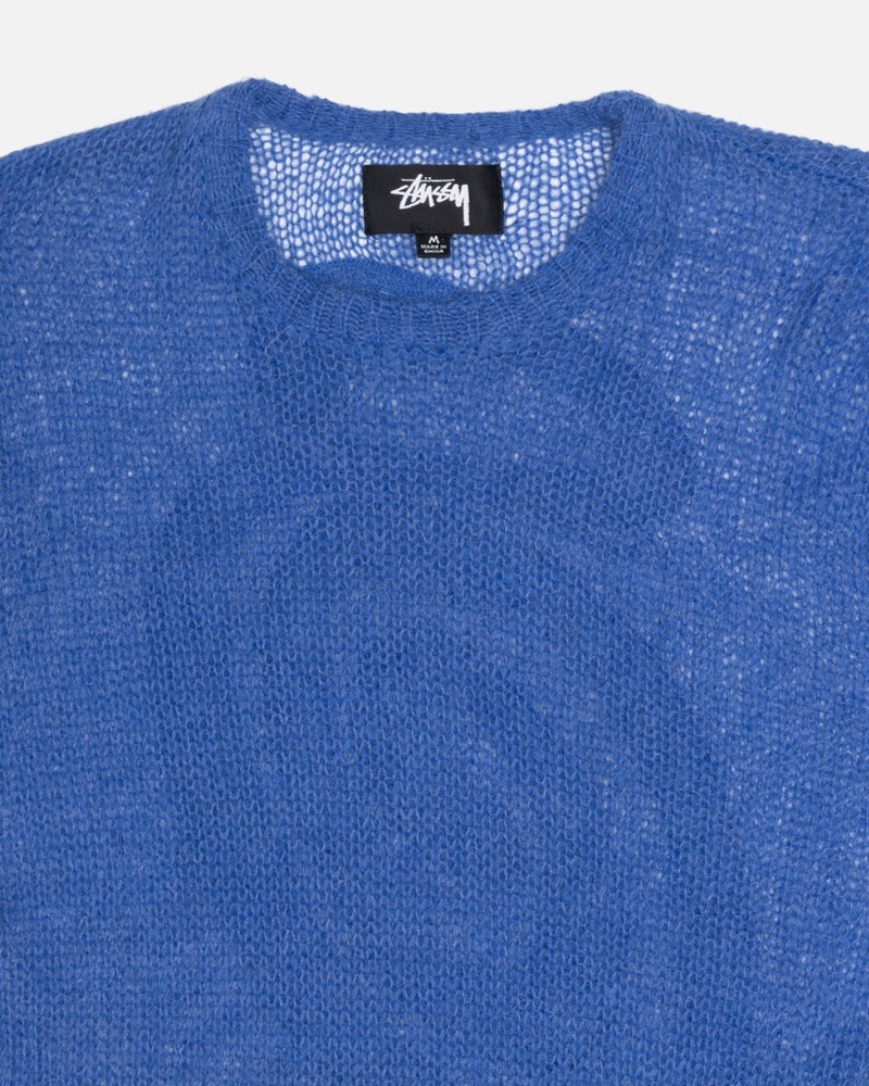 Knitted Stussy S LOOSE KNIT Unisex Azules | HCTK-74391