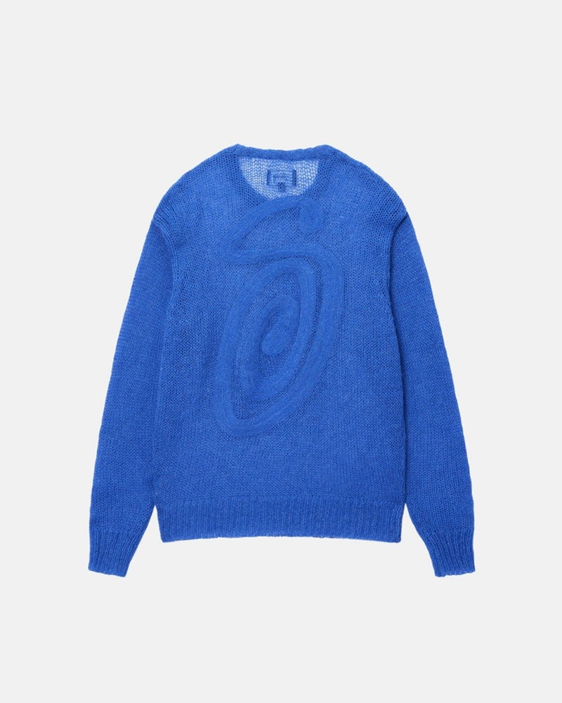 Knitted Stussy S LOOSE KNIT Unisex Azules | HCTK-74391