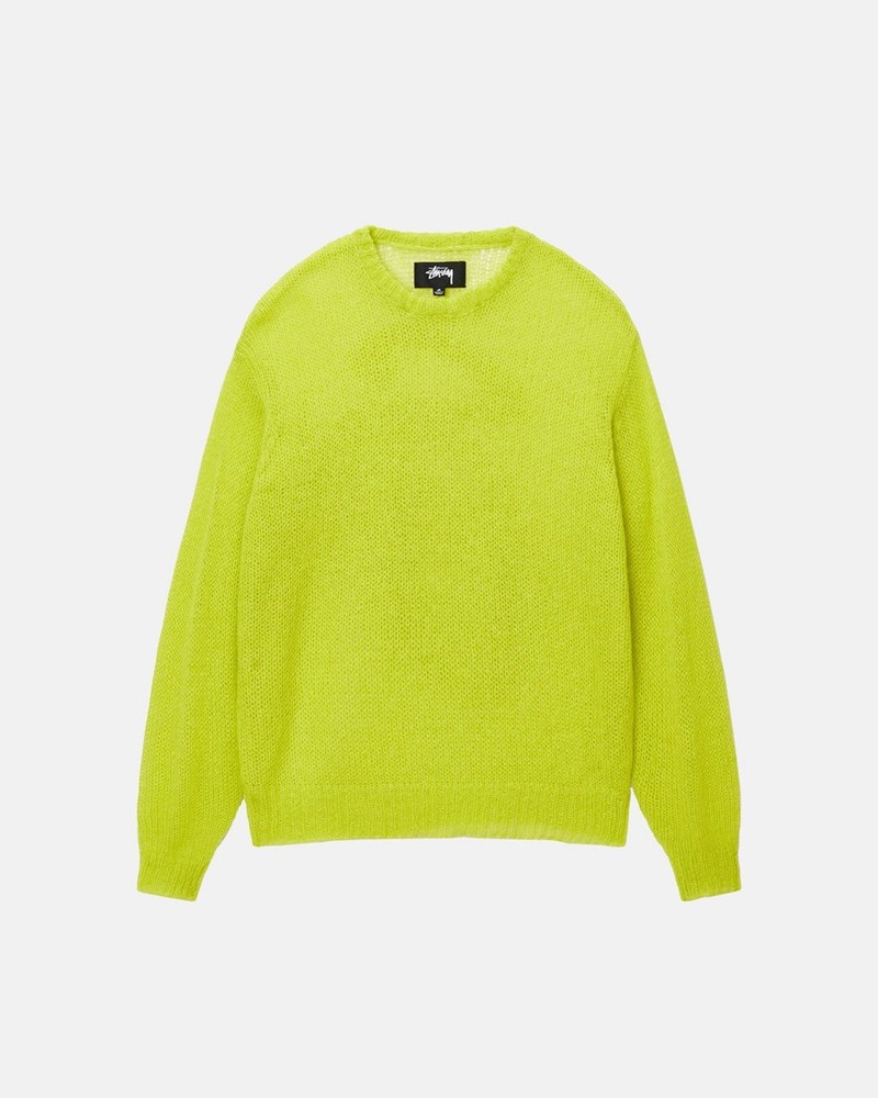 Knitted Stussy S LOOSE KNIT Unisex Verdes Claro | ERDG-75614