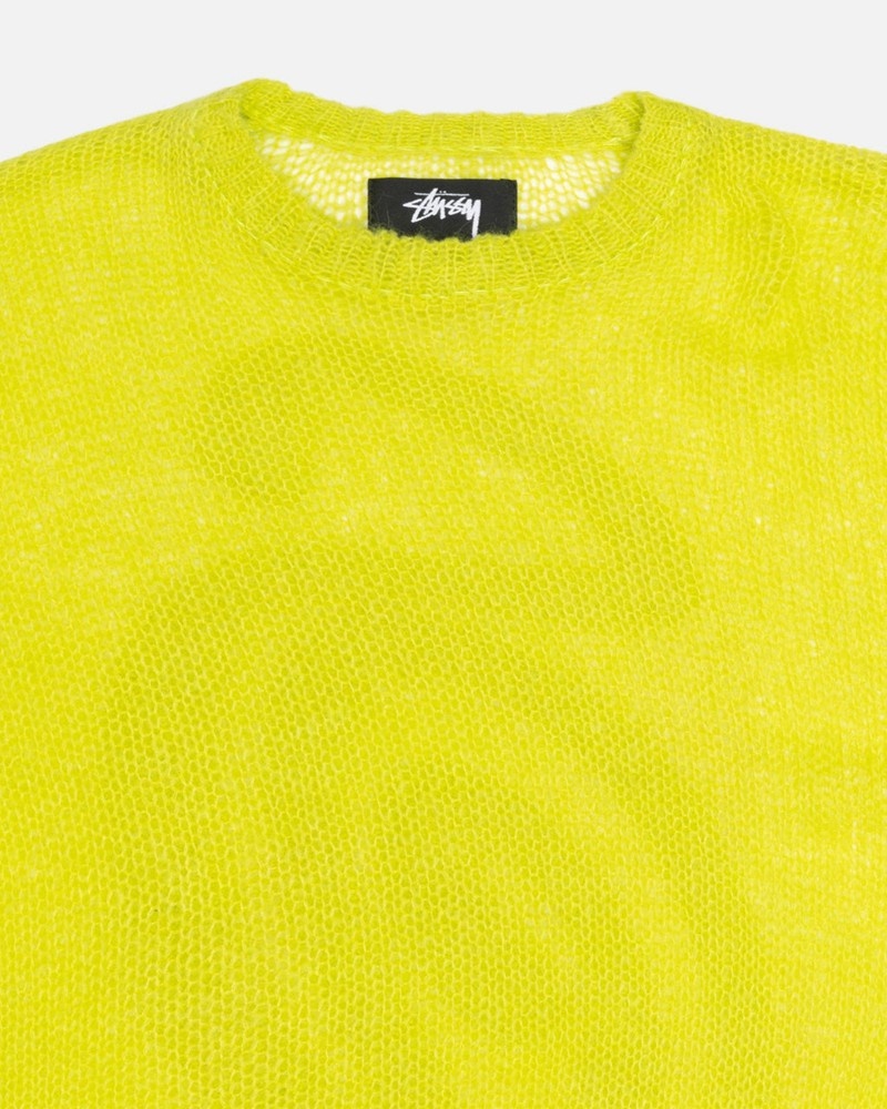 Knitted Stussy S LOOSE KNIT Unisex Verdes Claro | ERDG-75614