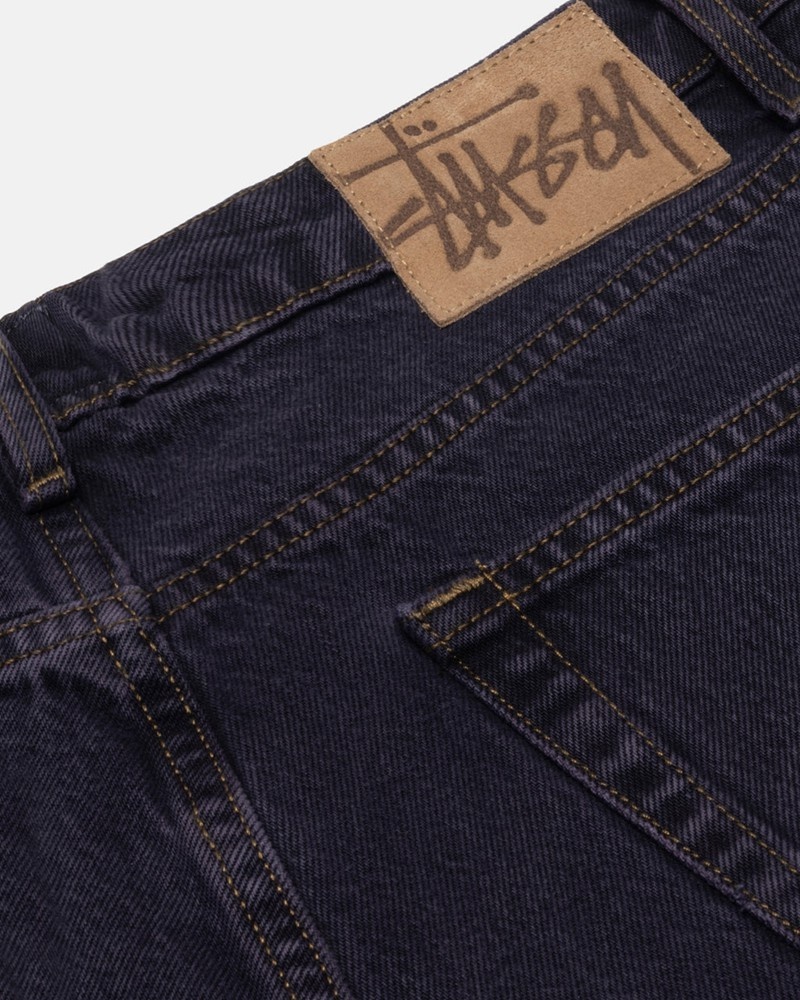 Pantalones Stussy BIG OL' JEAN DENIM Unisex Negros | ERDA-71984