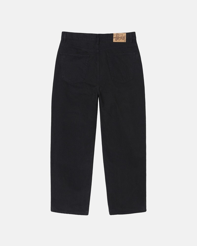 Pantalones Stussy BIG OL' JEAN OVERDYED Unisex Negros | KEHW-86157