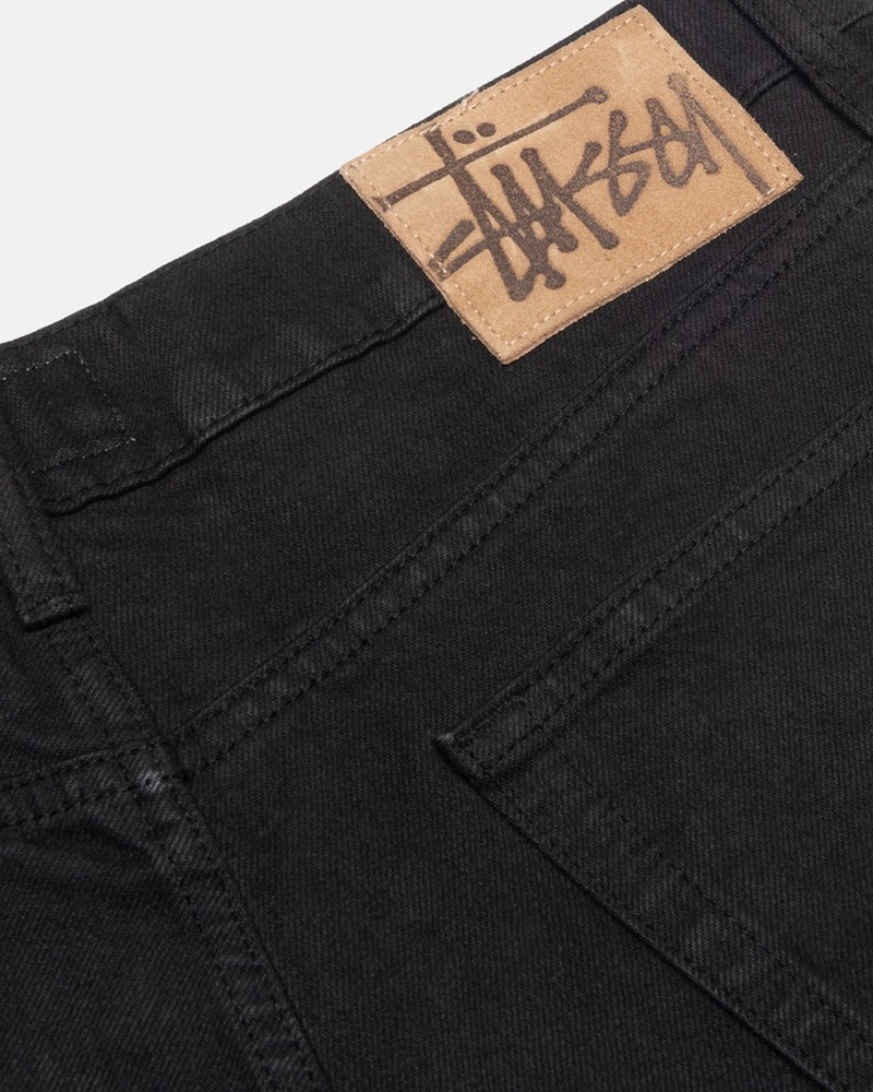 Pantalones Stussy BIG OL' JEAN OVERDYED Unisex Negros | KEHW-86157