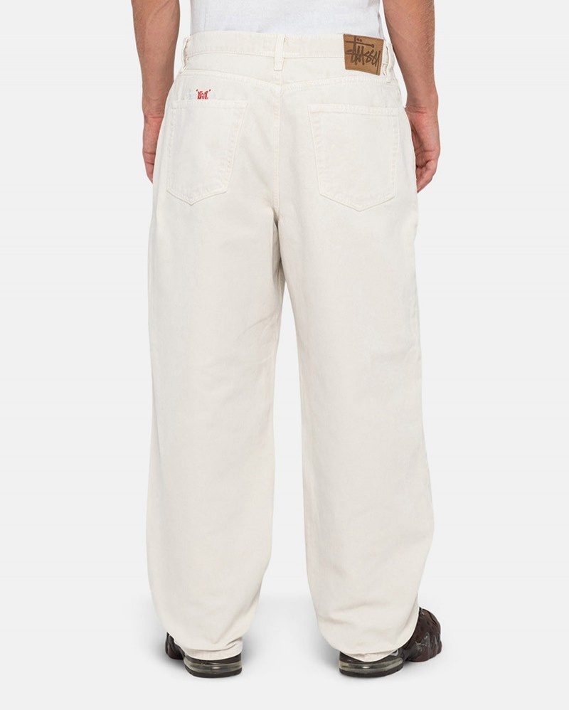 Pantalones Stussy BIG OL' JEAN WASHED CANVAS Unisex Blancos | MEVI-59123