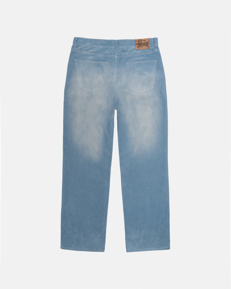 Pantalones Stussy CLASSIC JEAN FADED CORDUROY Unisex Azules | JQHE-51032