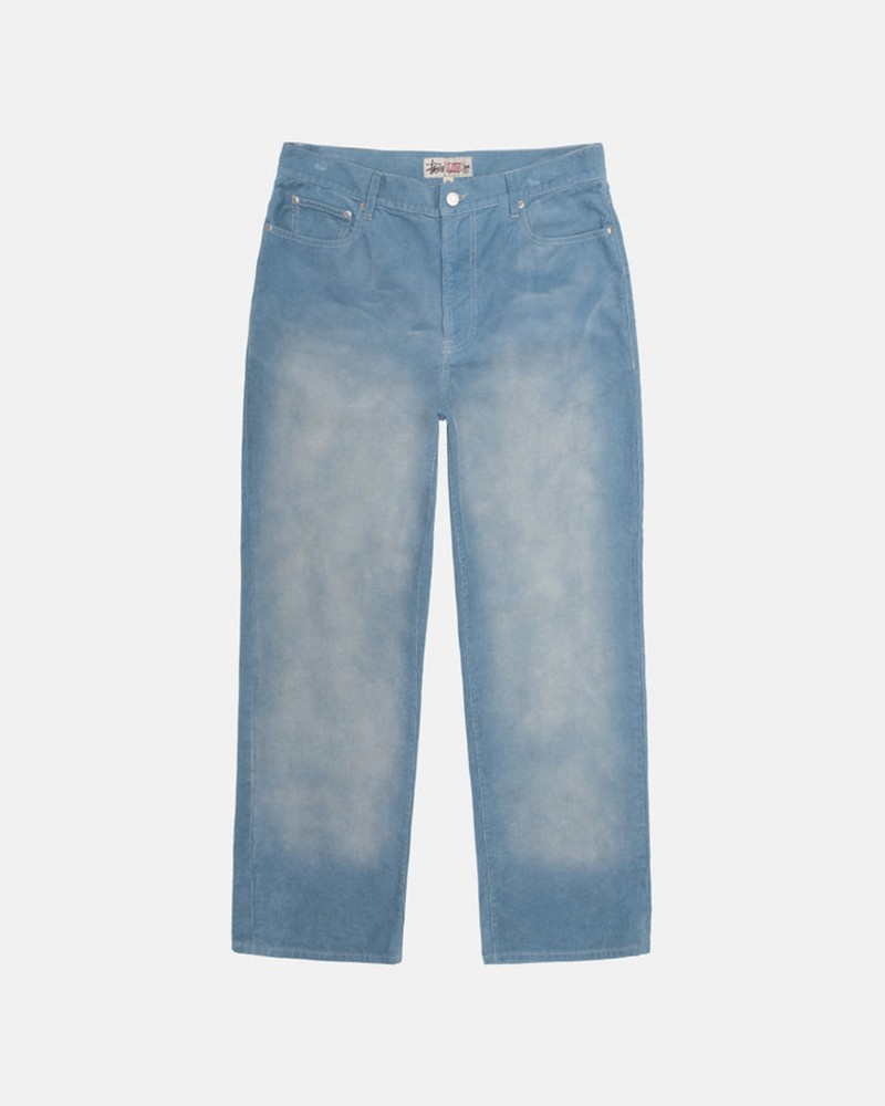 Pantalones Stussy CLASSIC JEAN FADED CORDUROY Unisex Azules | JQHE-51032