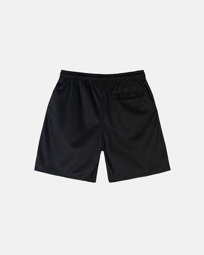 Pantalones Stussy MESH SHORT BIG BASIC Unisex Negros | IDAF-89603