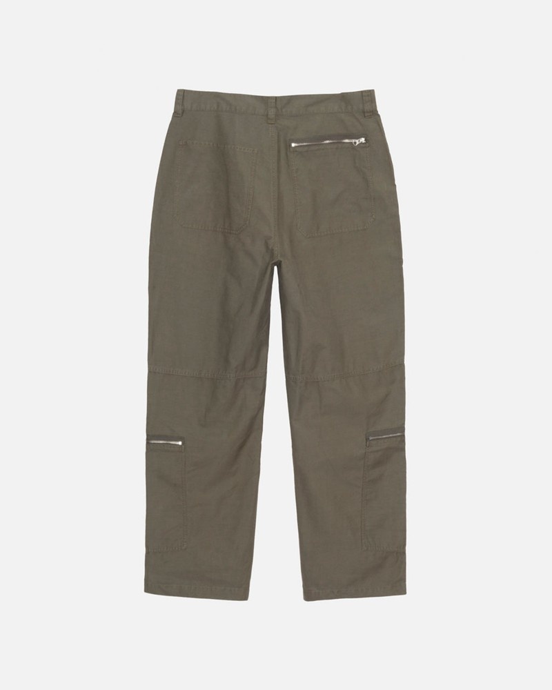 Pantalones Stussy NYCO FLIGHT PANT Unisex Verde Oliva | OEWL-25813