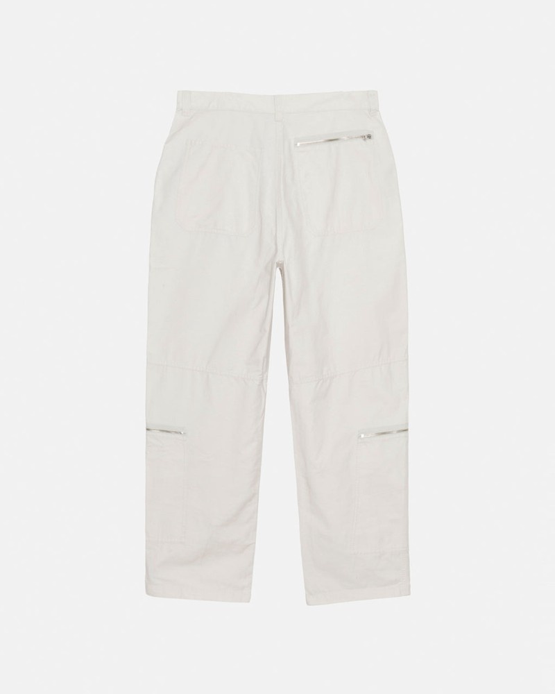 Pantalones Stussy NYCO FLIGHT PANT Unisex Creme | RBLK-65028