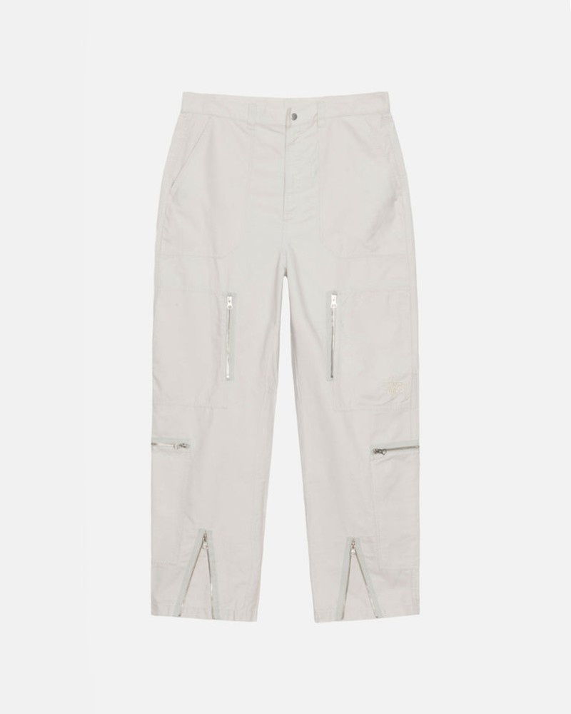 Pantalones Stussy NYCO FLIGHT PANT Unisex Creme | RBLK-65028